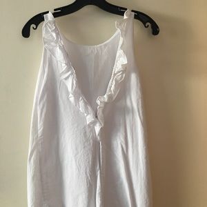 Zara Cotton white tank dress